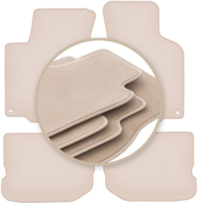 PREMIUM beige matten voor: Seat Leon I hatchback 1999-2005