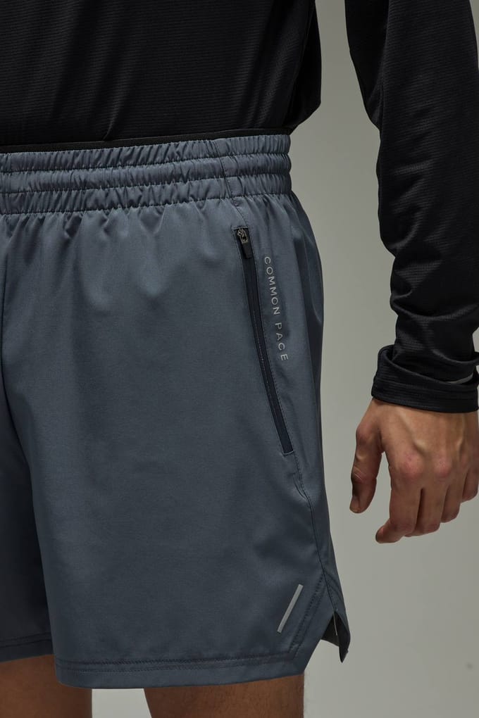 Hardloopshort Met Dubbele Tailleband 5 Inch Gewone Pasvorm | Dark Grey | Size XS