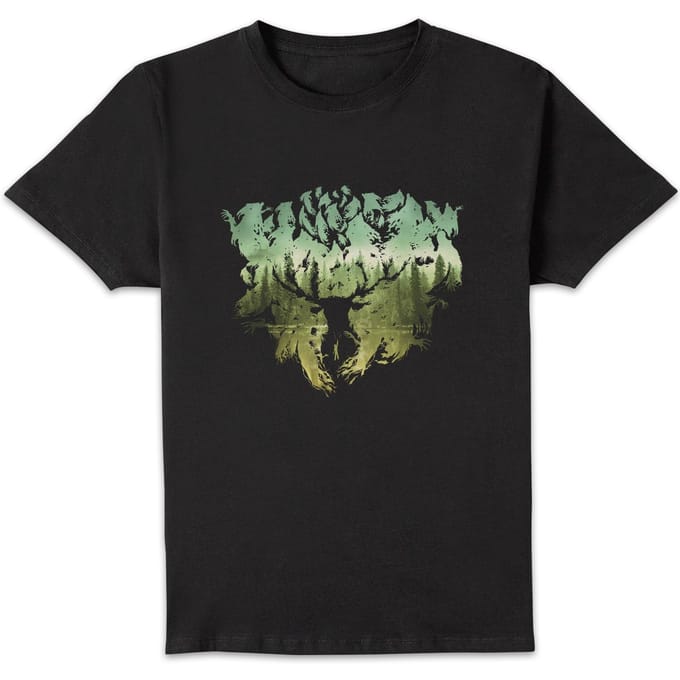 Harry Potter Patronus Lake t-shirt - Zwart - M