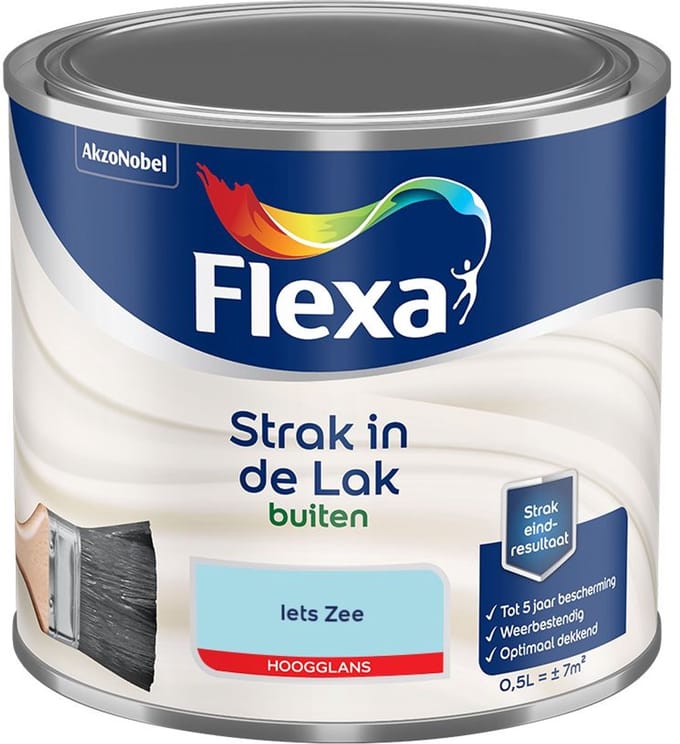 Flexa - Strak In De Lak Buitenlak Hoogglans - Iets Zee - Mengverf - 500 Ml