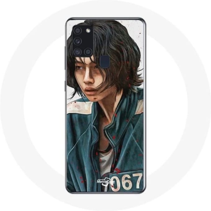 Coque - Samsung - Galaxy A21S - Souple - Blanc - Squid Game Kang Sae Byeok 067