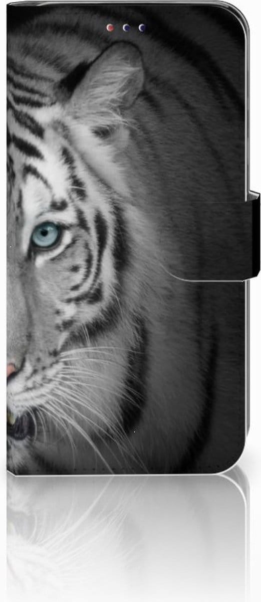 Samsung Galaxy A10 Telefoonhoesje met Pasjes Tijger