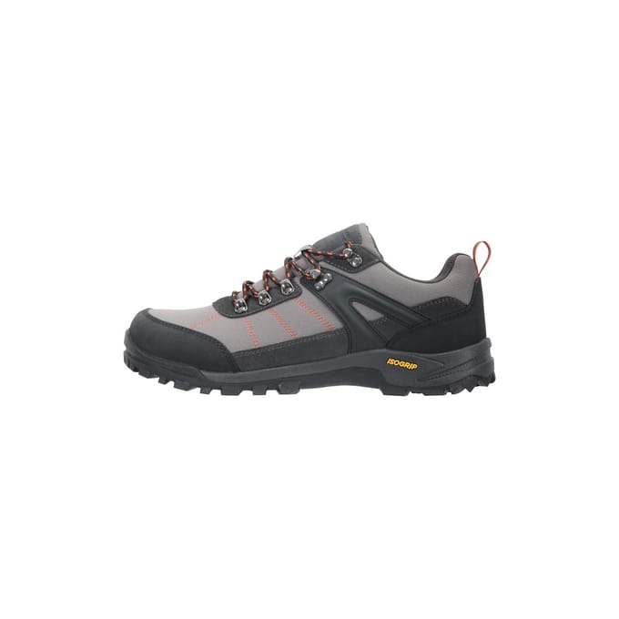 Mountain Warehouse Heren Storm Suede IsoGrip Loopschoenen (Donkergrijs)
