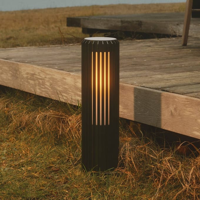 Nordlux Sokkellamp Aludra 45 Seaside, aluminium, zwart