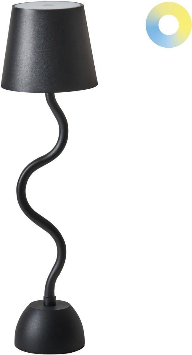 VOUGA - Tafellamp - Zwart - Aluminium/IJzer
