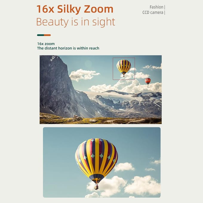 Appareil photo numérique 4K caméscope caméra vidéo numérique 48MP écran 2.4 pouces Zoom numérique 16X Anti-secousse or