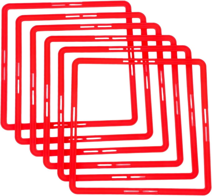 Trainingsringen - Agility Cirkels - Sport Training - Felgekleurd - 43 cm - Rood