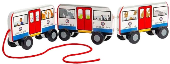 Bigjigs Wooden London Pull Bus