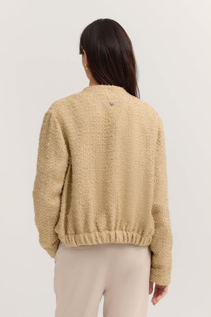 Bugatti Damen Jasje Boucle in blousonstijl