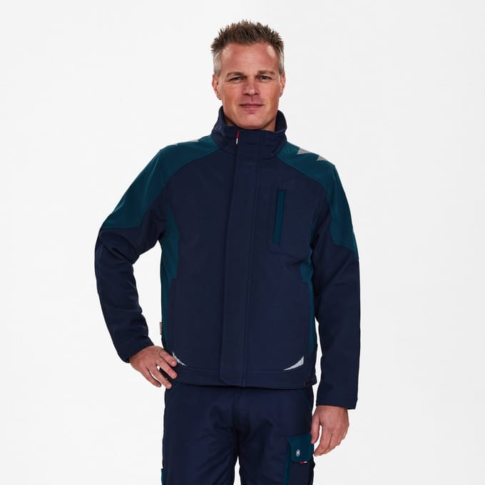 Engel Galaxy softshell jack 8810-229 - Blue Ink / Dark Petrol - 6XL
