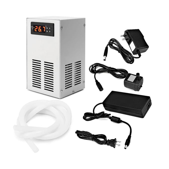 Aquarium Koeler 20L Stil Constante Temperatuur Instelbaar Aquarium Waterkoelmachine Aquarium gray