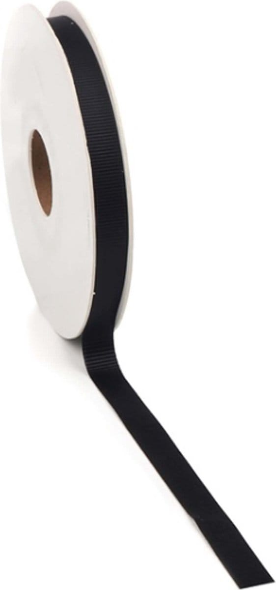 Keperband lint Zwart 15mm x 20m