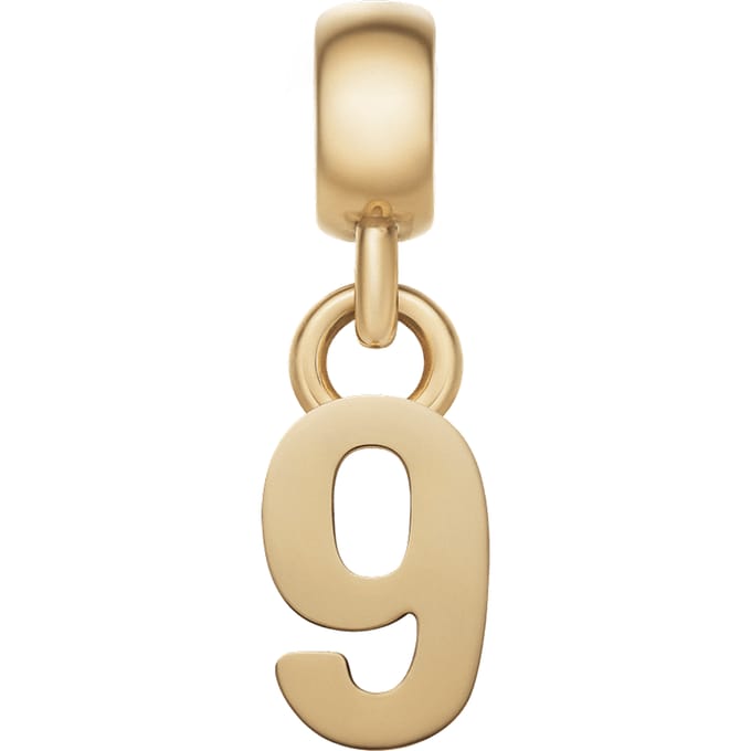 Daniel Wellington DW Charm Number 9 Gold