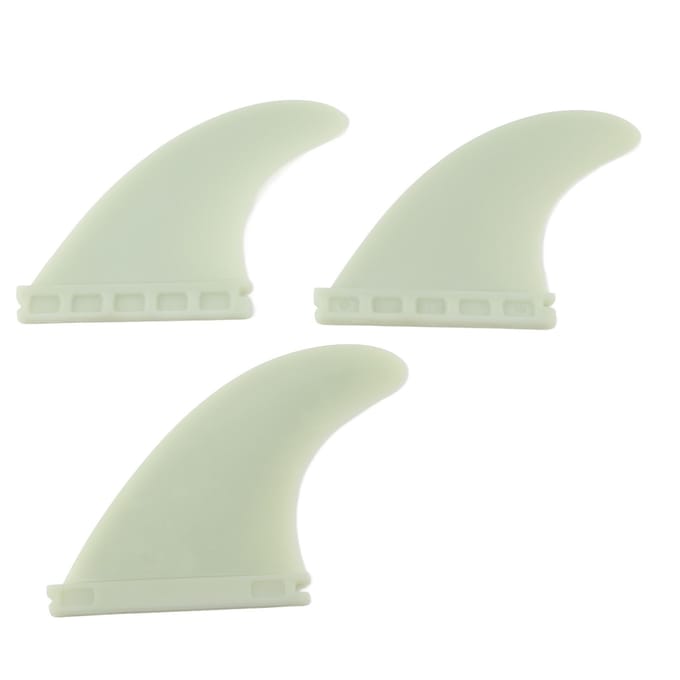 3 stuks Surfplank Staartvin Milieuvriendelijke PVC Surf SUP Vinnen Set voor Longboard Surfplank Staart beige