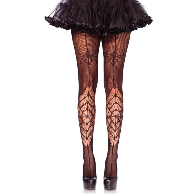 Damespanty Leg Avenue Itsy Bitsy Spider Fishnet Pantyhose