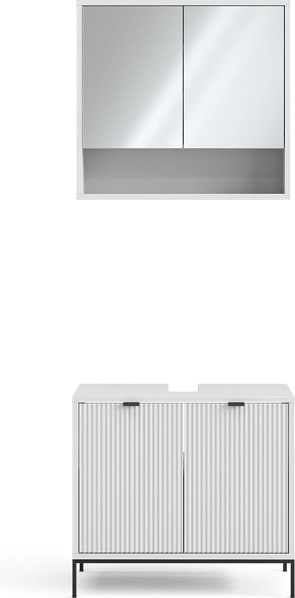 Vicco Badkamermeubelset Eliza, Wit, 2-delig