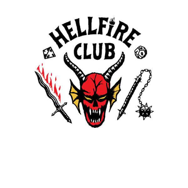 Stranger Things Hellfire Club Hoodie - Wit - L