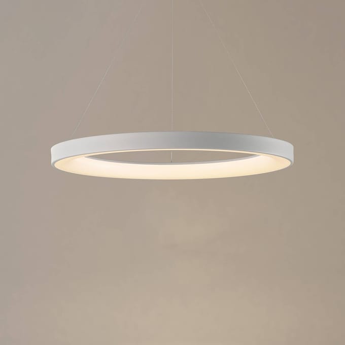 Mantra Iluminación Smart LED hanglamp Niseko II, Ø 50 cm, wit, CCT, dimbaar