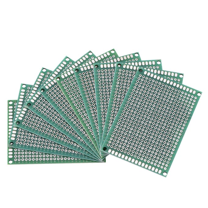 10 Stuks 5cmx7cm Dubbelzijdig Prototyping DIY Soldeer Universeel PCB Circuitbord