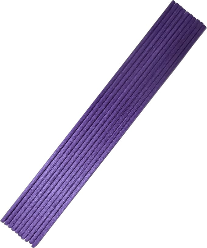 Luxe Losse Aromatherapie Geurstokjes - 25 Stuks - Paarse Vezel - 26cm x 4mm - Geurverspreiders - Navulling Geurstokjes Paars - Diffuser
