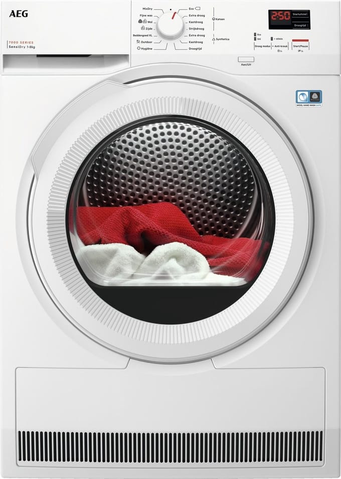 AEG TR718A2B 7000 serie SensiDry - Wasdroger Warmtepompdroger - 8kg