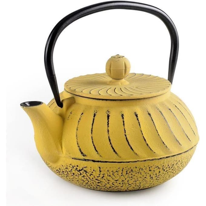 Theepot - IBILI - Luang - Geëmailleerd Gietijzer - 700 ml - Geel geel