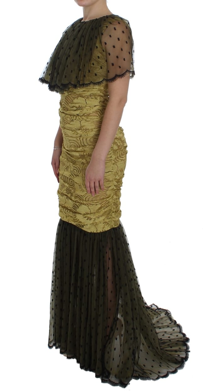 Dolce Gabbana Zeemeermin Gown Korte Mouwen