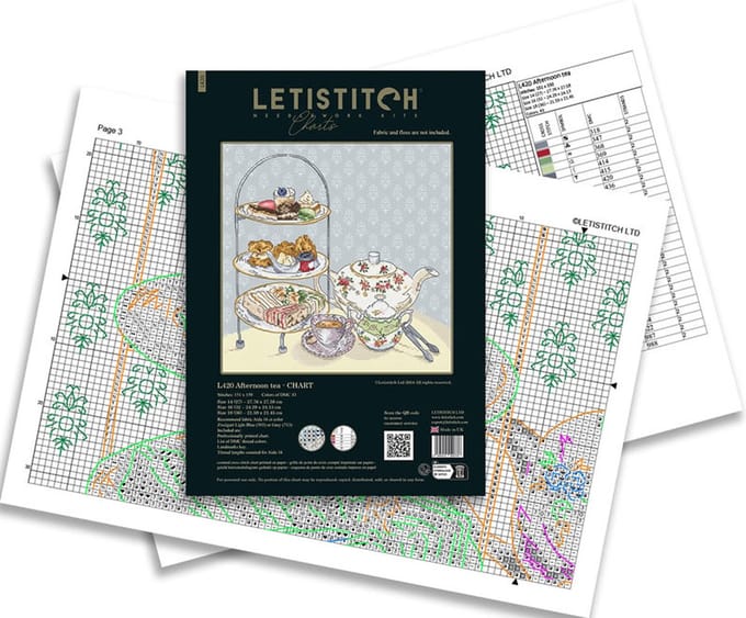 Leti Stitch Afternoon tea L420 borduurpatroon