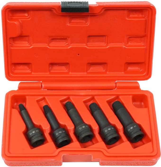 Verke V86483 Schroefverwijderaar Set 3/8" - 5 Delig