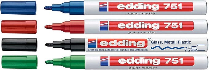 Edding 751 Lakmarker M-punt 4-pack gesorteerd