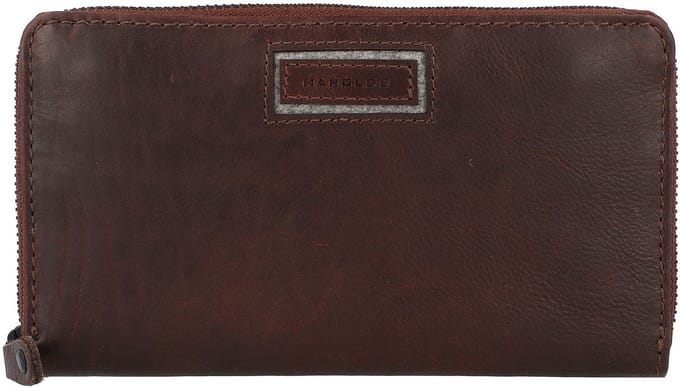HAROLD'S Portemonnee Aberdeen Wallet Zip Brown Bruine
