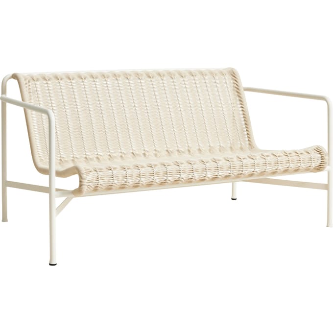 HAY Palissade Cord Loungebank - cream white