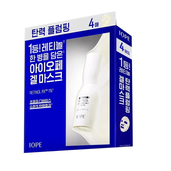 Masque en Gel-Sérum Rétinol IOPE (4 Feuilles) white