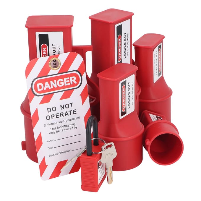 5 STKS Steekdoos Lockout Apparaat Industrieel Waterdicht Energie Isolatie Veiligheid Tagout Lock voor Pen en red