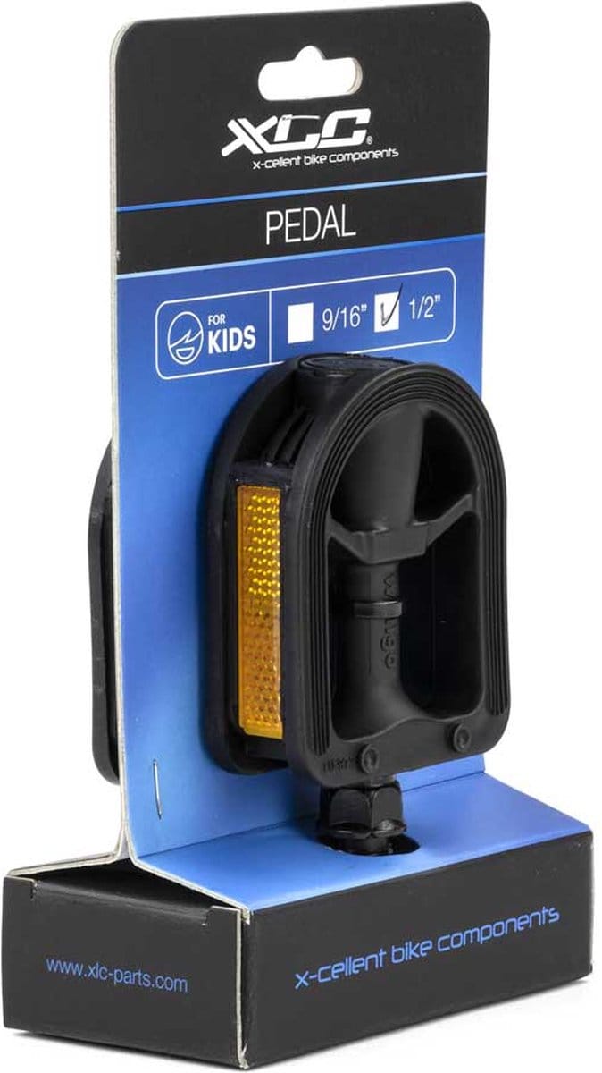 XLC Fietspedaal - Kinderfietsen - PVC - 1/2" - Zwart