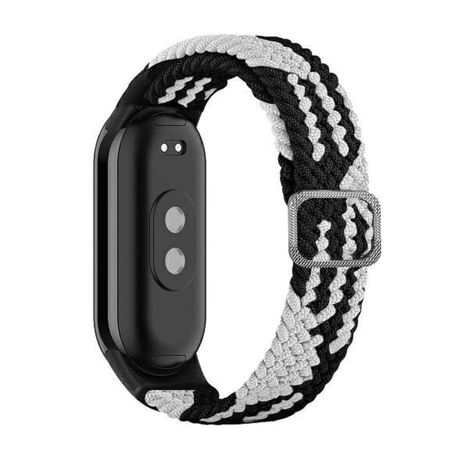 Beline Pasek Mi Band 9/8 Textileczarno/Biały Black/White