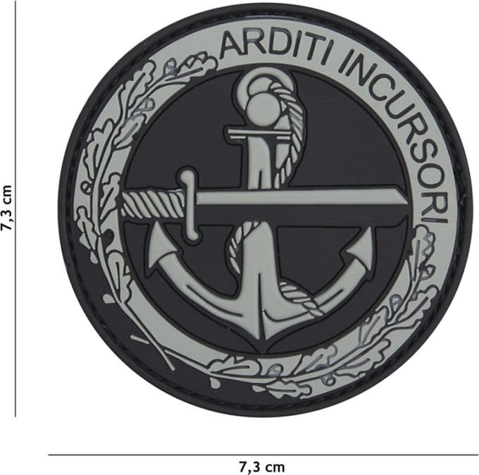 101 Inc Embleem 3D Pvc Arditi Incursori Grijs  11107