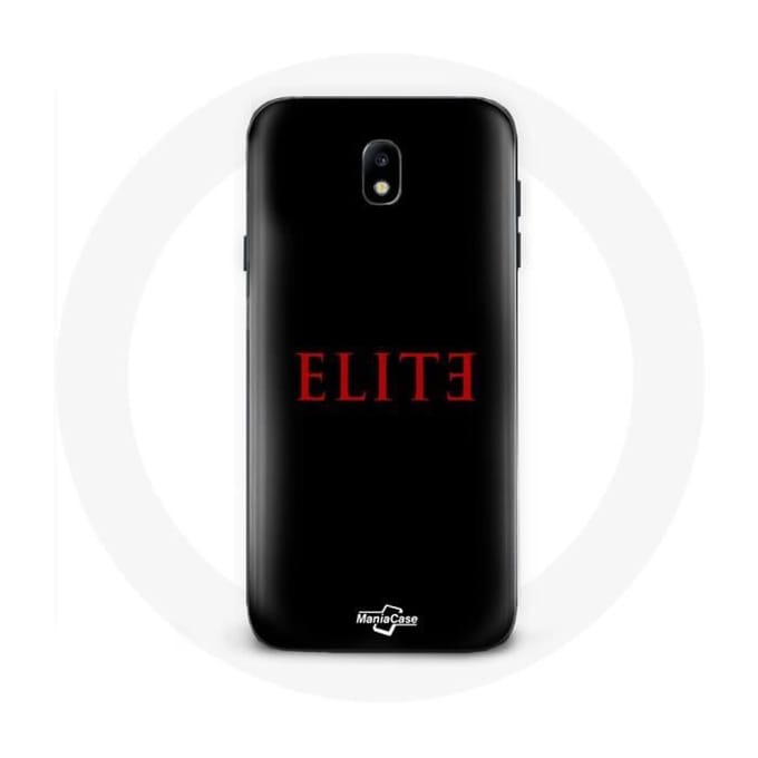Coque - Samsung - Galaxy J5 2017 Elite - Souple - Logo Rouge - Protection Noir noir