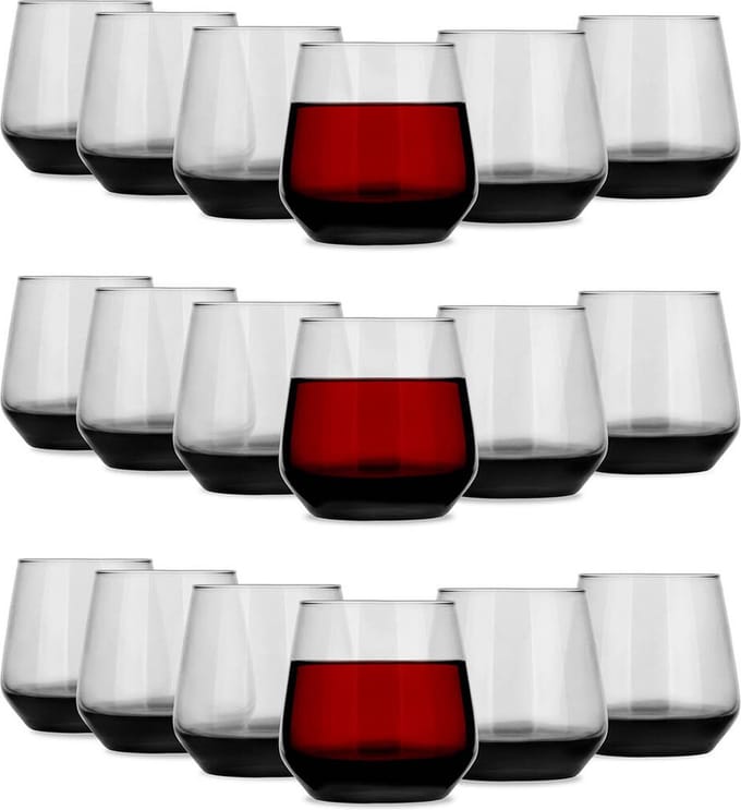 Glasmark Waterglazen - 18x - Midnight collection - 310 ml - glas - drinkglazen