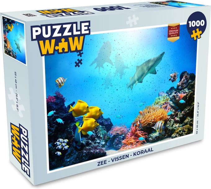 Puzzel Zee - Vissen - Koraal - Legpuzzel - Puzzel 1000 stukjes volwassenen