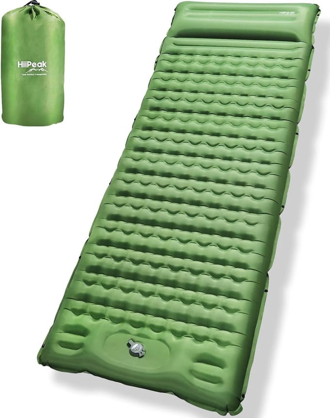 Slaapmat Zelfopblazend - Campingmatras Opblaasbaar - Campingbed - 1 persoon - Backpack Mat