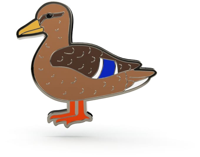 PINETS - Pin - Wilde Eend (Vrouwtje) - Hard Enamel - Gietmetaal - Natuurcollectie