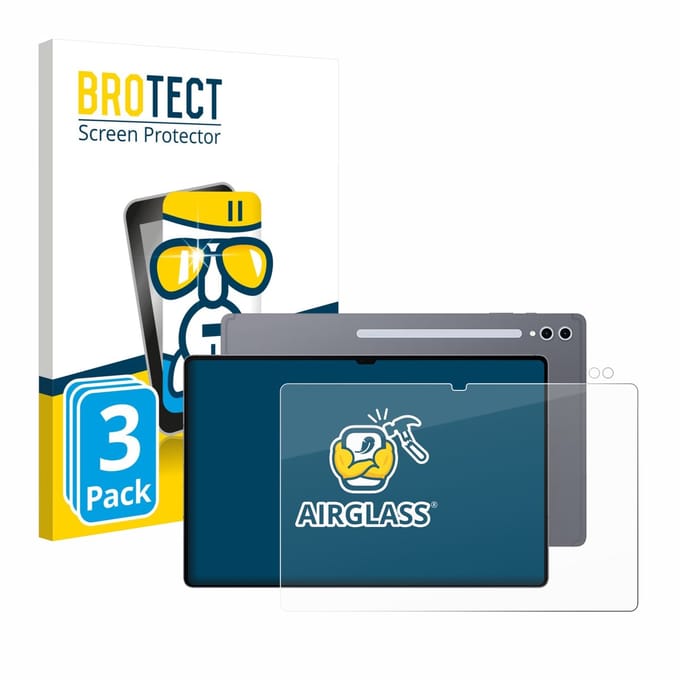 Screenprotector 3 Stuks voor Samsung Galaxy Tab S10 Ultra (Voor+Camera) Beschermglas transparant