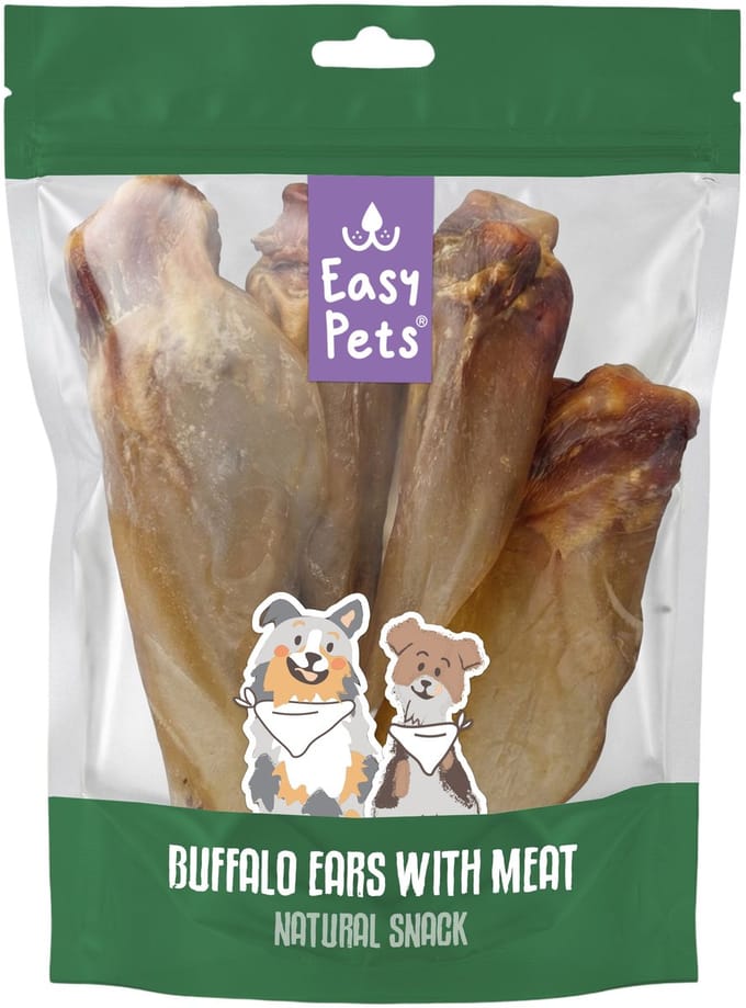 4 st Easypets buffalo oren met vlees