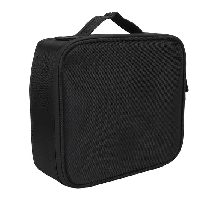 Make-up Treinkoffer Multifunctionele Reis Make-up Koffer met Verstelbare Verdelers voor Vrouwen en Meisjes Zwart black