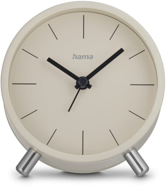 Hama wekker- Flores - Geluidsarm- Grijs/beige