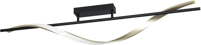 EGLO LED plafondlamp CONAPRATO, zwart/messing, 115 cm, CCT