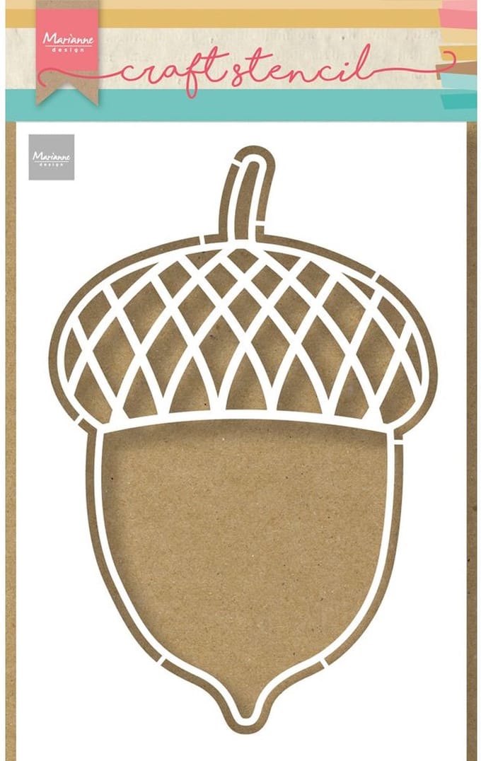 #7 Craft stencil Acorn