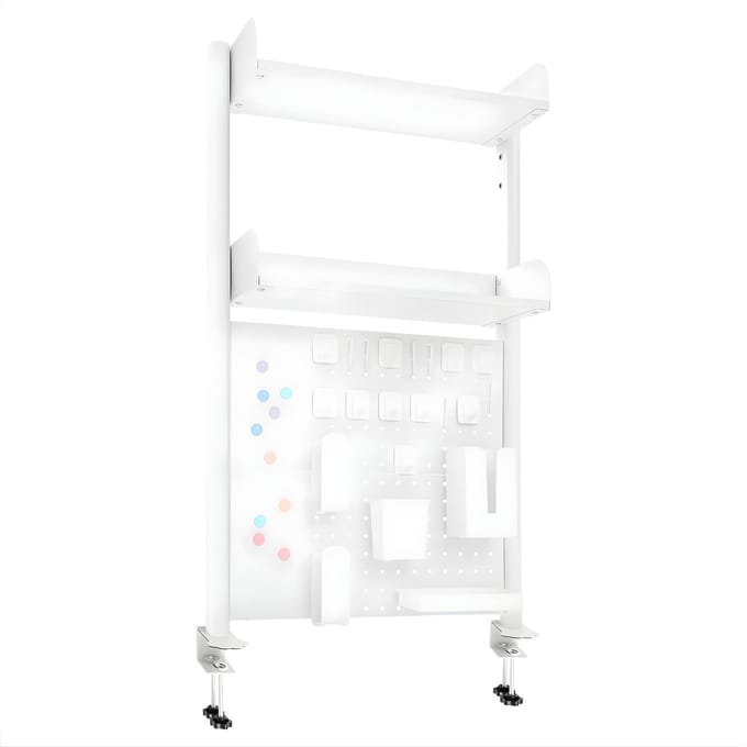 Bureau oranizer - Voor werkplek en studie - Multifunctionele organizer - Compact en praktisch voor op het bureau - Wit