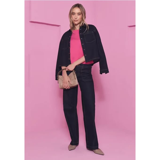 Uitgerolde Wide Legs jeans